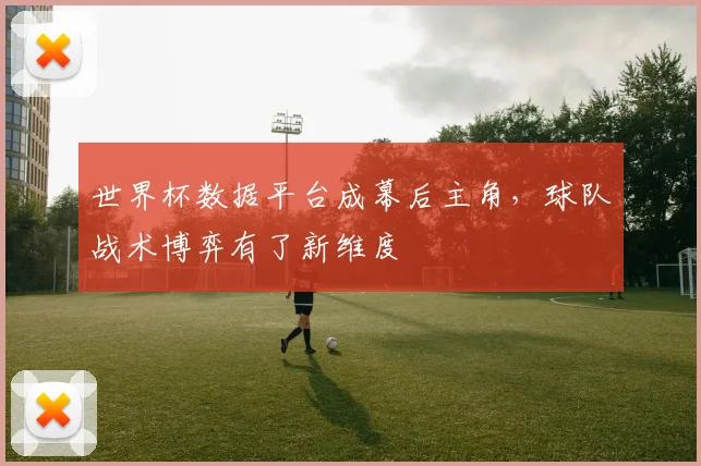 世界杯数据平台成幕后主角，球队战术博弈有了新维度